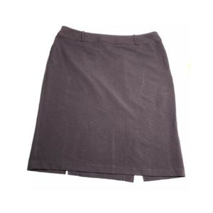 Sunny Leigh Women’s Career Work Brown Slit Skirt
